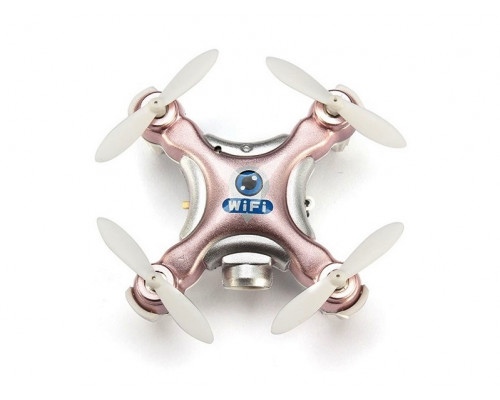 Квадрокоптер с камерой Wi-Fi Cheerson CX-10W нано (розовый)