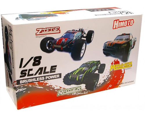 Радиоуправляемая модель Монстр 1:8 Himoto Raider MegaE8MTL Brushless (зеленый)