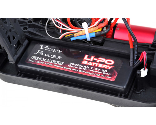 Радиоуправляемая модель Трагги 1:10 Himoto Katana E10XTL Brushless (красный)