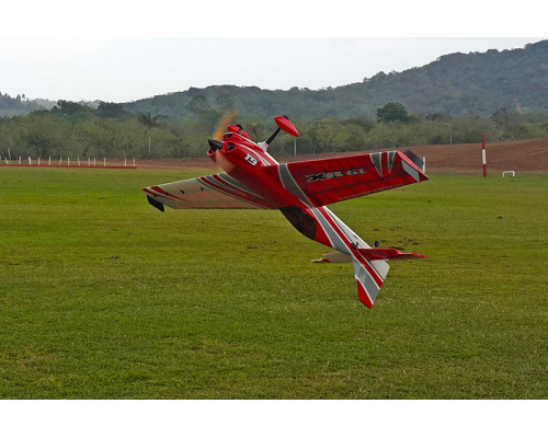 Самолёт радиоуправляемый Precision Aerobatics XR-61 1550мм KIT (красный)