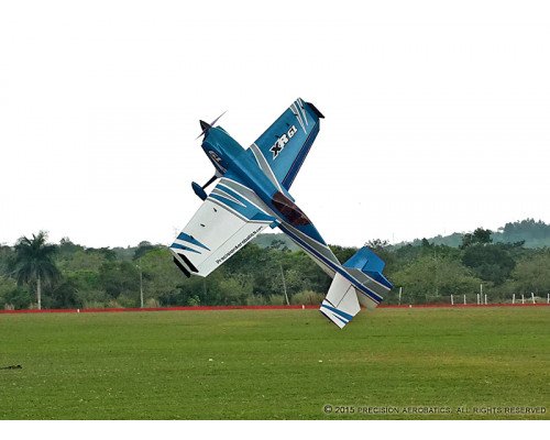 Самолёт радиоуправляемый Precision Aerobatics XR-61 1550мм KIT (синий)