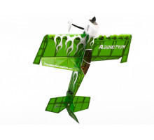 Самолёт радиоуправляемый Precision Aerobatics Addiction 1000мм KIT (зеленый)