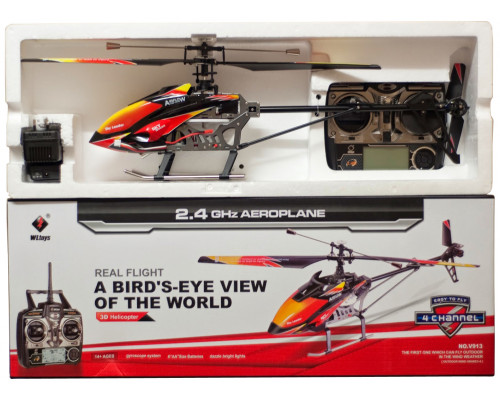 Вертолёт на радиоуправлении 4-к большой WL Toys V913 Sky Leader