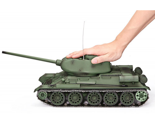 Танк на радиоуправлении 1:16 Heng Long T-34 с пневмопушкой и и/к боем (Upgrade)