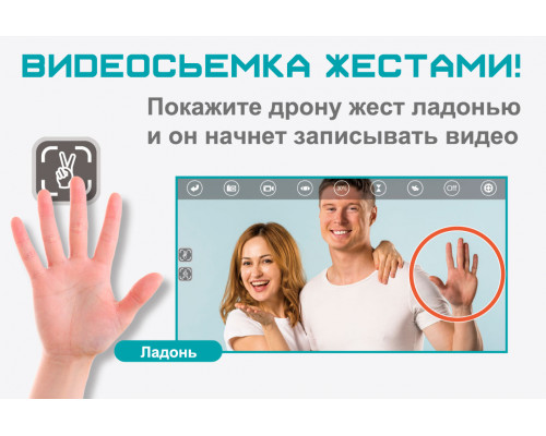 Селфидрон Wowitoys LARK H4821 квадрокоптер с камерой и оптической стабилизацией