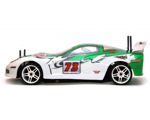 Радиоуправляемая модель Шоссейная 1:10 Himoto NASCADA HI5101 Brushed (зеленый)