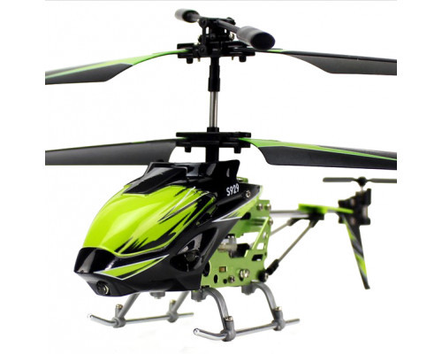 Вертолёт на радиоуправлении 3-к WL Toys S929 с автопилотом (зеленый)