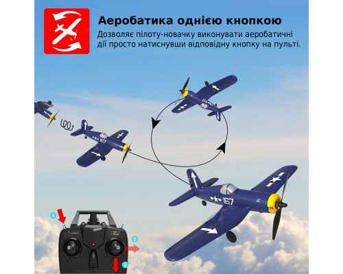 Самолёт радиоуправляемый VolantexRC F4U Corsair 761-8 400мм 4к RTF