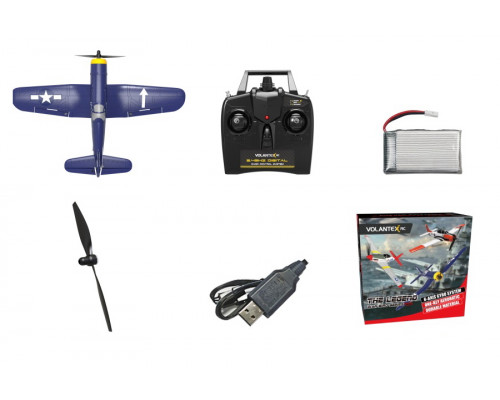 Самолёт радиоуправляемый VolantexRC F4U Corsair 761-8 400мм 4к RTF