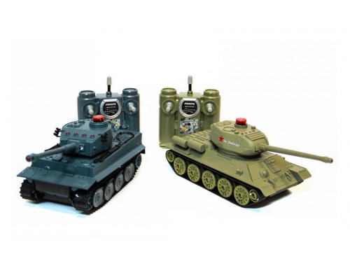 Танковый бой р/у 1:32 HuanQi 555 Tiger vs Т-34