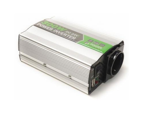 Автомобильный инвертор 24V/220V 300W, USB 5V 1A, HYM300-242 PowerPlant (KD00MS0002)