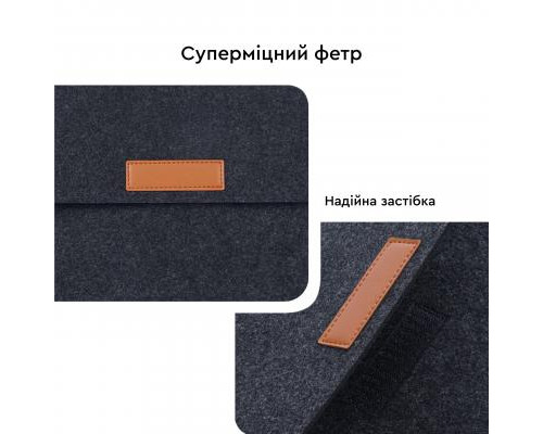 Чехол для ноутбука AirOn 13,3" Premium Black (4822356710621)