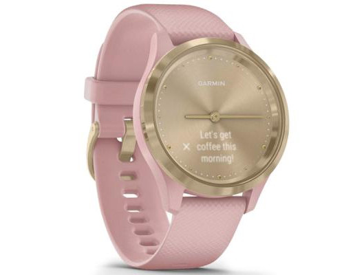 Смарт-часы Garmin vivomove 3S, Light Gold, Dust Rose, Silicone (010-02238-21)