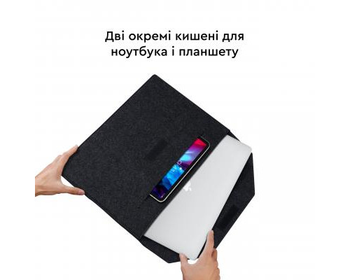 Чехол для ноутбука AirOn 13,3" Premium Black (4822356710621)