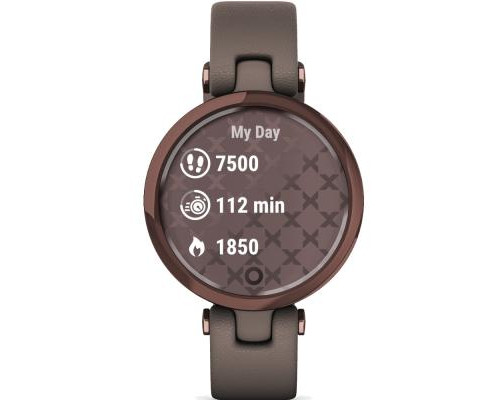 Смарт-часы Garmin Lily, DarkBronze, Paloma, Leather (010-02384-B0)