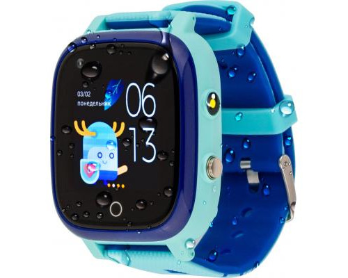 Смарт-часы AmiGo GO005 4G WIFI Kids waterproof Thermometer Blue (747017)