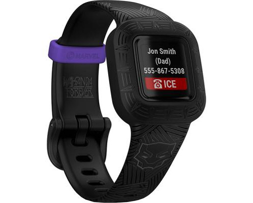 Фитнес браслет Garmin vivofit jr3, Marvel Black Panther (010-02441-10)