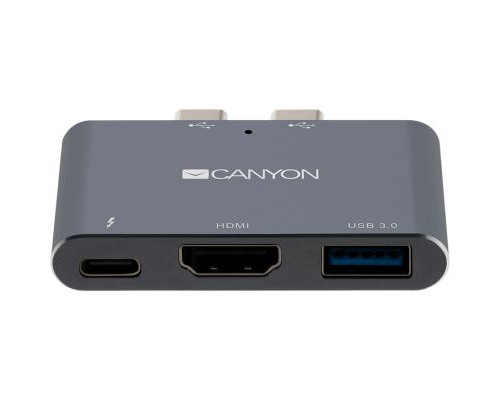 Порт-репликатор CANYON Docking Station with 3 port, Thunderbolt 3, Input 100-240V, (CNS-TDS01DG)