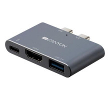 Порт-репликатор CANYON Docking Station with 3 port, Thunderbolt 3, Input 100-240V, (CNS-TDS01DG)