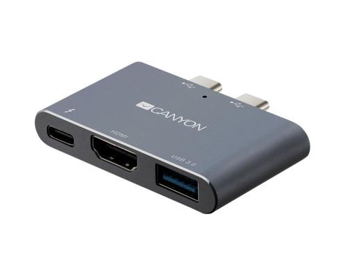 Порт-репликатор CANYON Docking Station with 3 port, Thunderbolt 3, Input 100-240V, (CNS-TDS01DG)