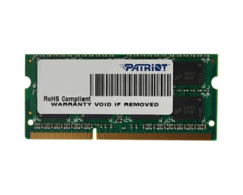 Модуль памяти для ноутбука SoDIMM DDR3 4GB 1600 MHz Patriot (PSD34G16002S)
