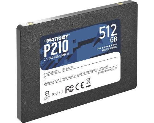 Накопитель SSD 2.5" 512GB Patriot (P210S512G25)