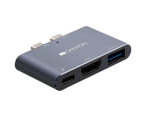 Порт-репликатор CANYON Docking Station with 3 port, Thunderbolt 3, Input 100-240V, (CNS-TDS01DG)