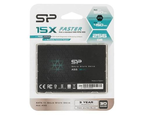 Накопитель SSD 2.5" 256GB Silicon Power (SP256GBSS3A55S25)