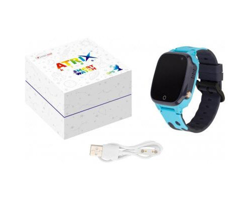 Смарт-часы ATRIX iQ2100 IPS Cam Blue Детские телефон-часы с трекером (iQ2100 Blue)