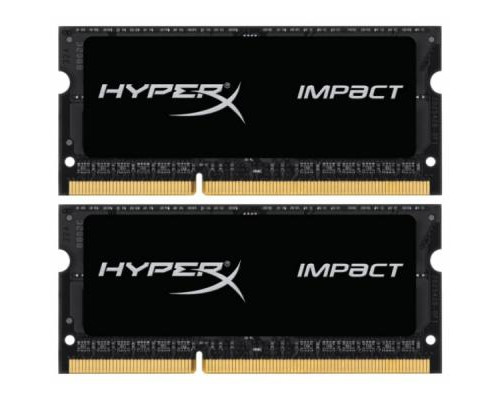 Модуль памяти для ноутбука SoDIMM DDR3L 16GB (2x8GB) 1866 MHz HyperX Impact Black HyperX (Kingston Fury) (HX318LS11IBK2/16)
