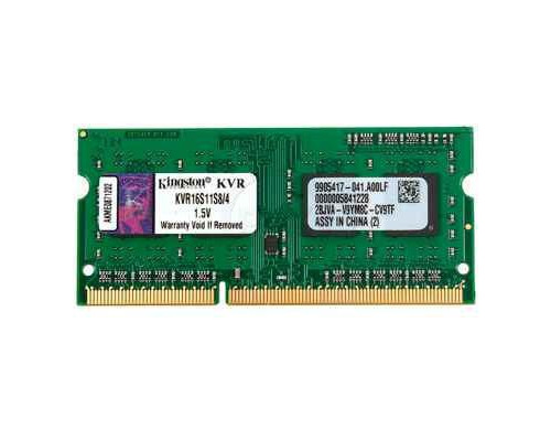 Модуль памяти для ноутбука SoDIMM DDR3 4GB 1600 MHz Kingston (KVR16S11S8/4)