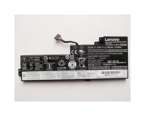 Аккумулятор для ноутбука Lenovo ThinkPad T470 01AV421, 2095mAh (24Wh), 3cell, 11.46V, Li-ion (A47458)