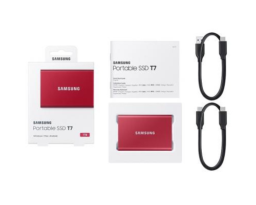 Накопитель SSD USB 3.2 1TB T7 Samsung (MU-PC1T0R/WW)