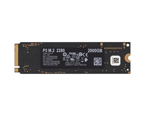 Накопитель SSD M.2 2280 2TB Micron (CT2000P5SSD8)