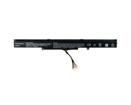 Аккумулятор для ноутбука Asus X450J A41-X550E, 2600mAh, 4cell, 14.4V, Li-ion, черная AlSoft (A47149)