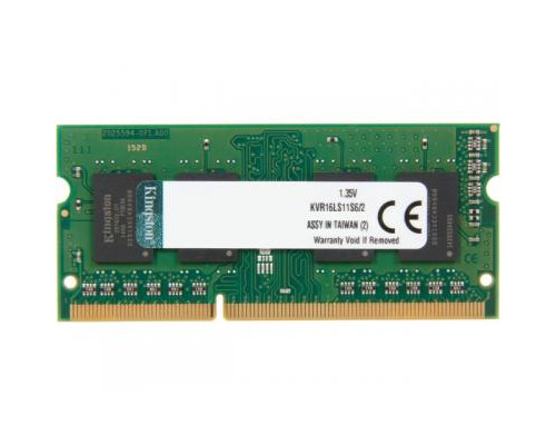 Модуль памяти для ноутбука SoDIMM DDR3L 2GB 1600 MHz Kingston (KVR16LS11S6/2)