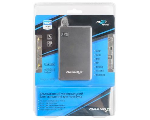 Блок питания к ноутбуку Grand-X Next Level SL-90 (SL-90)