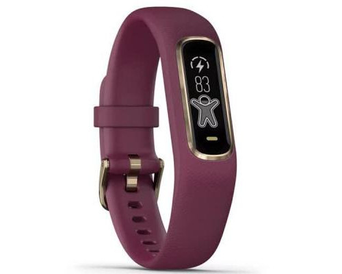 Фитнес браслет Garmin vivosmart 4, Merlot/Rose Gold, S/M (010-01995-21)