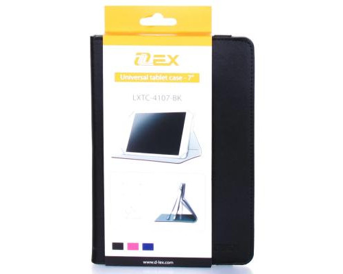 Чехол для планшета D-LEX 7 black 20.5*13.5*1.3 LXTC-4107-BK (4303)