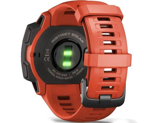 Смарт-часы Garmin Instinct Solar, Flame Red (010-02293-20)