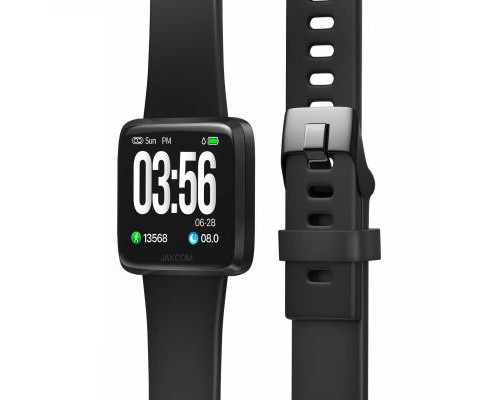 Смарт-часы JAKCOM H1 Smart Health Watch GPS black с пульсометром и мониторинго (swpadjh1b)