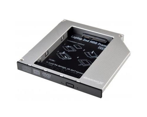 Фрейм-переходник Grand-X HDD 2.5'' to notebook 12.7 mm ODD SATA/mSATA HDC-25 (HDC-25)