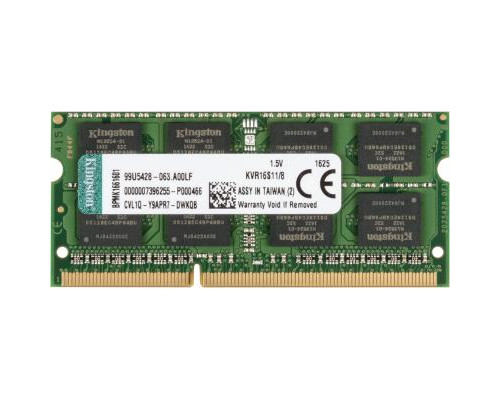 Модуль памяти для ноутбука SoDIMM DDR3 8GB 1600 MHz Kingston (KVR16S11/8)