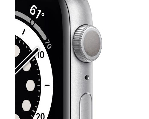 Смарт-часы Apple Watch Series 6 GPS, 40mm Silver Aluminium Case with White Sp (MG283UL/A)