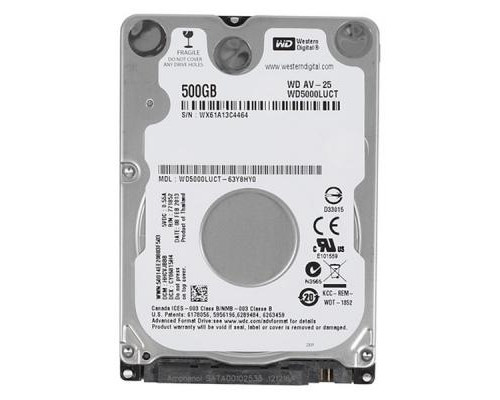 Жесткий диск для ноутбука 2.5" 500GB WD (# WD5000LUCT-FR#)