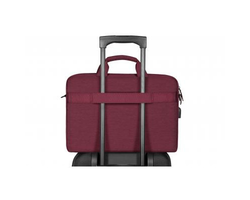 Сумка для ноутбука 2E 16" CrossSquares, Burgundy (2E-CBN9198BG)