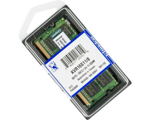 Модуль памяти для ноутбука SoDIMM DDR3 8GB 1600 MHz Kingston (KVR16S11/8)