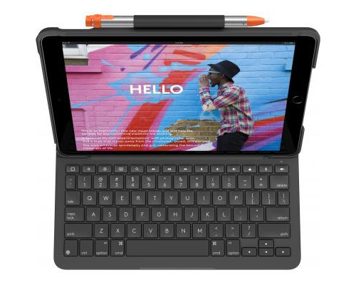 Чехол для планшета Logitech Slim Folio for iPad (7th generation) - GRAPHITE - RUS - BT - (L920-009652)
