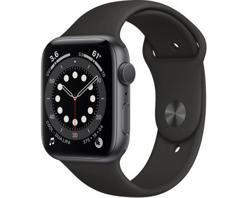 Смарт-часы Apple Watch Series 6 GPS, 44mm Space Gray Aluminium Case with Blac (M00H3UL/A)