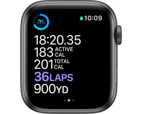 Смарт-часы Apple Watch Series 6 GPS, 44mm Space Gray Aluminium Case with Blac (M00H3UL/A)